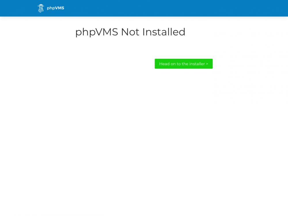 phpVMS Not Installed