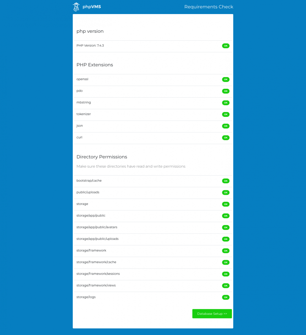 The requirements check